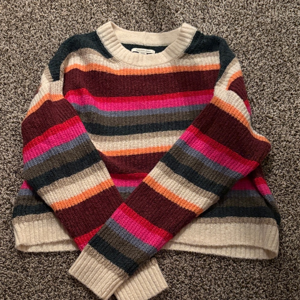 American Eagle Outfitters Colorful Striped Sweater